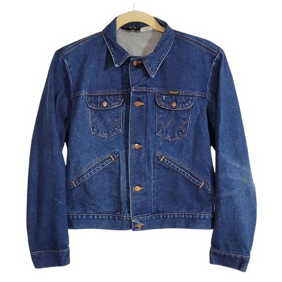 Wrangler Other - Rare Vintage 1970s Wrangler Classic Trucker Denim Jean Jacket